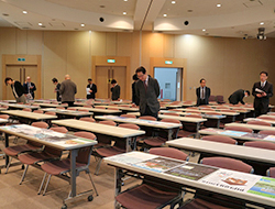 審査会の様子(於:専門学校東京テクニカルカレッジ)